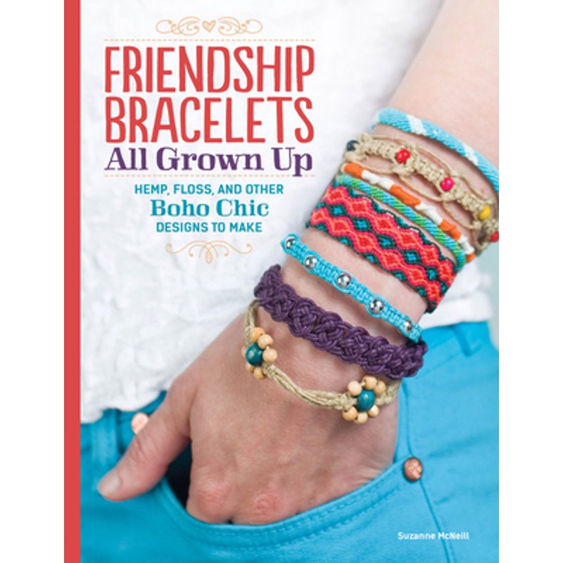 Friendship Bracelet Making Book - Boho Chic Designs with Hemp & Floss