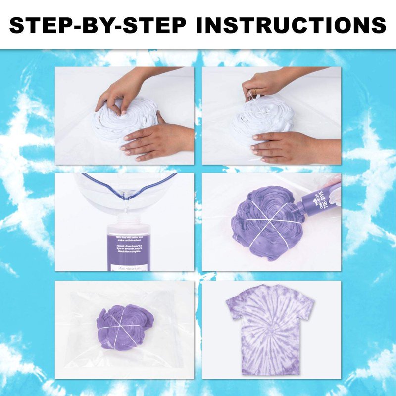 Tulip One-Step Tie-Dye Kit 20 Colors Rainbow Tub for Group Activity