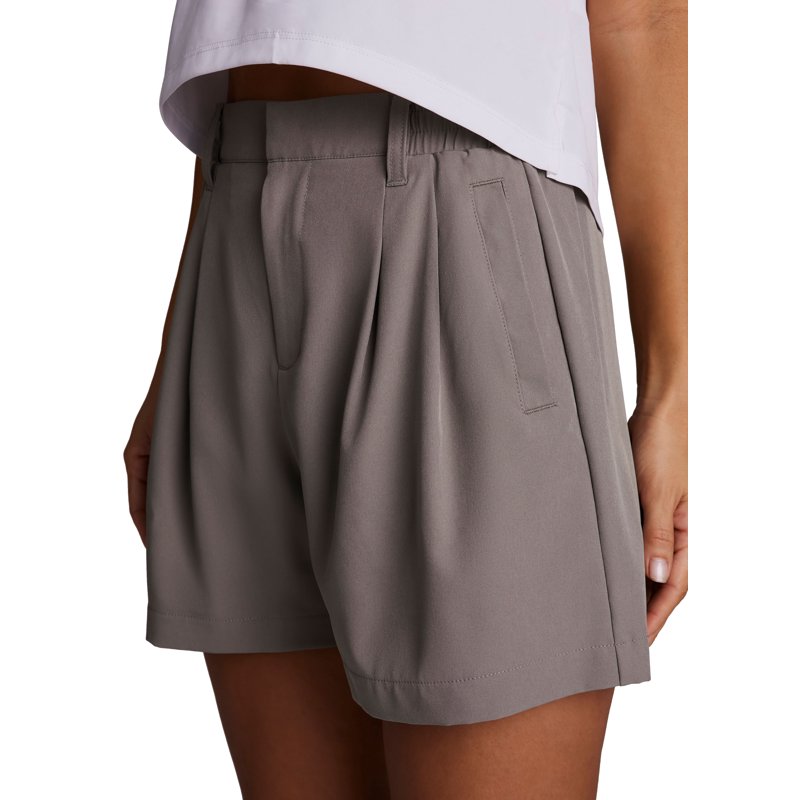 Women's Athleisure Shorts with Pockets - Lightweight Stretch Trouser Style