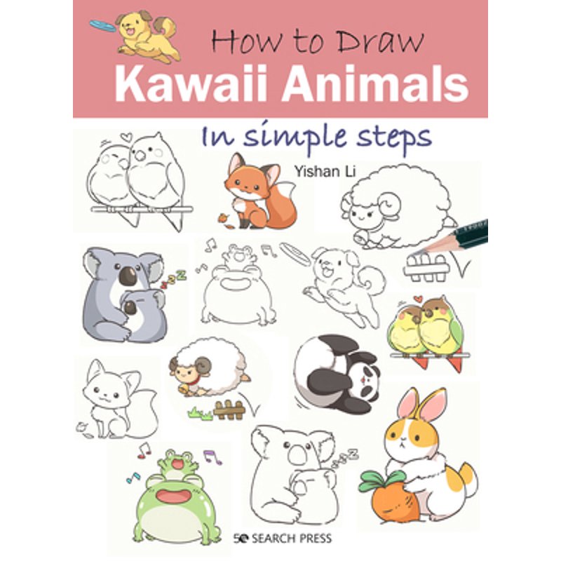 Kawaii Animal Drawing Sketch Pad for Kids & Adults - Learn to Draw Cute Animals