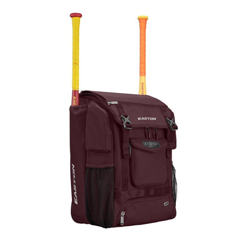 Baseball Equipment Backpack with Bat Sleeves and Ventilated Shoe Compartment