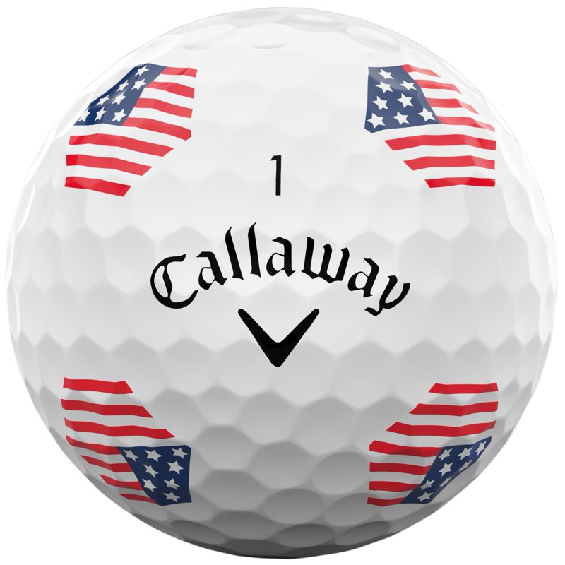 (2 Pack) Callaway Chrome Tour 360 TruTrack Golf Balls - 12 Pack, 2024 Yellow Stripe Alignment, USA