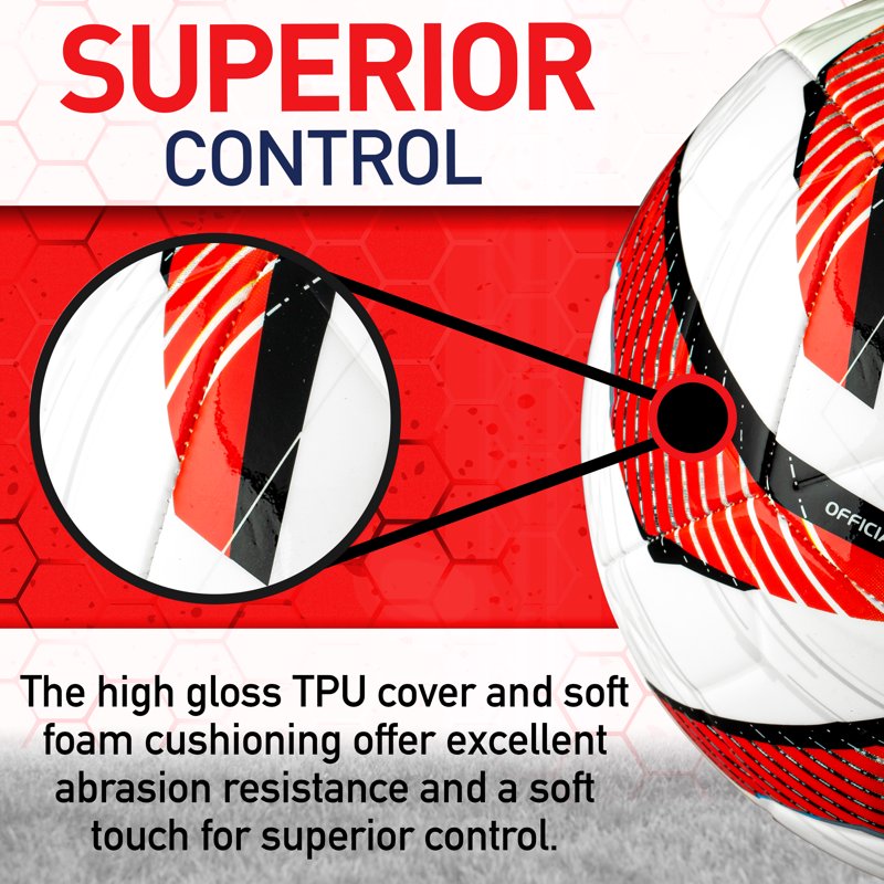 Franklin MLS Tornado Soccer Ball - Official Size 5, Soft Cover - Variation 5