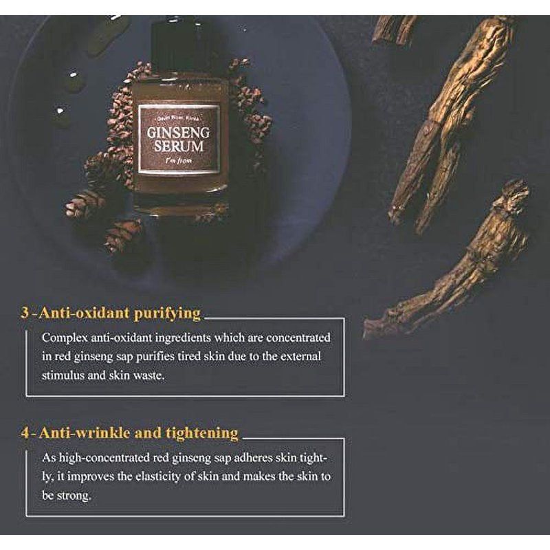 Ginseng Serum for Skin Elasticity & Wrinkle Reduction - 30ml