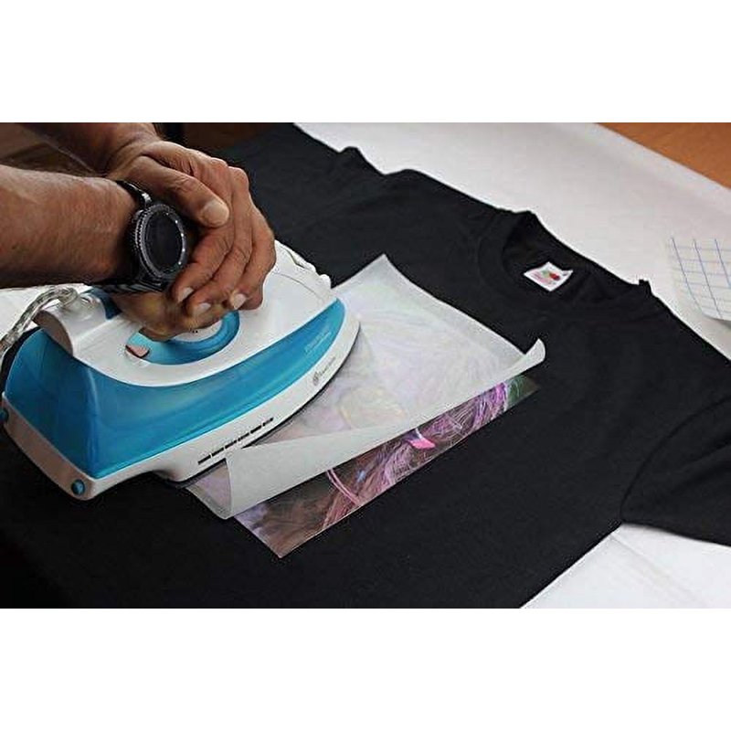Premium Inkjet Iron-On Transfer Paper for Dark Fabrics - 8.5x11 Inches, Multi-Pack