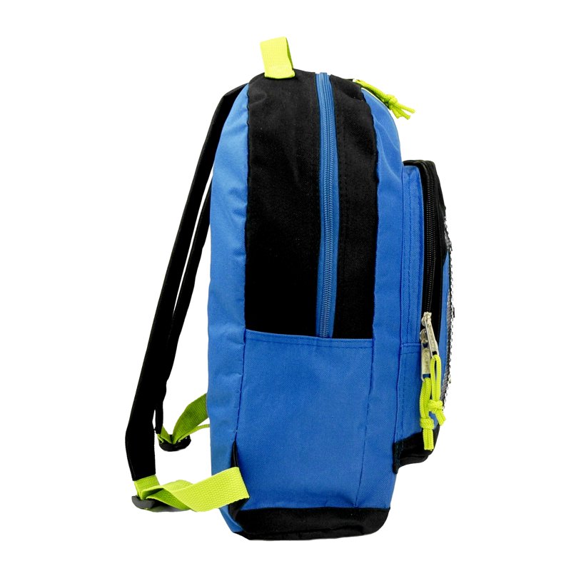 Lightweight Unisex School Backpack with Bungee Cord System - 15.5 Inch Polyester