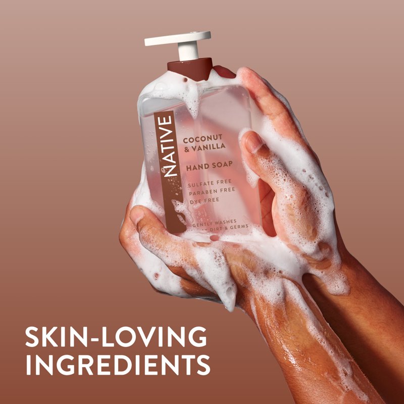 Native Liquid Hand Soap - Non-Drying, Sulfate-Free with Coconut & Vanilla