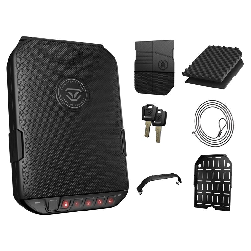 Biometric Lockable Waterproof Portable Case for Handgun and Gear