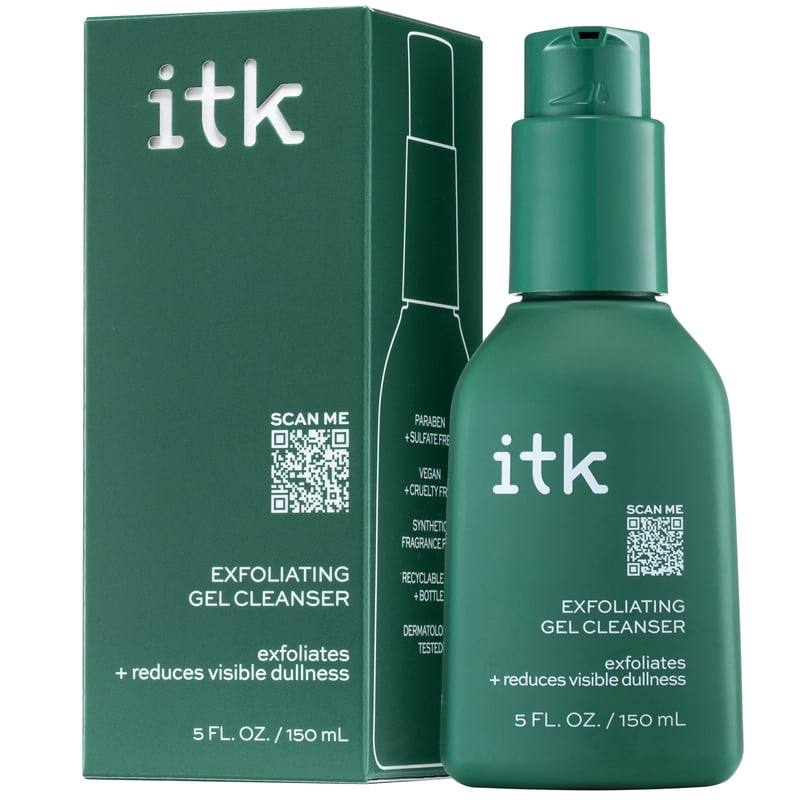 Exfoliating Face Wash with Spirulina & Glycolic Acid - All Skin Types, 5 oz - Pack of 4+