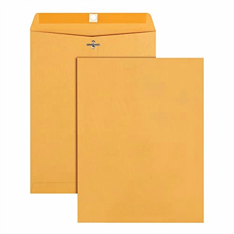 Clasp Envelopes 9.5 x 12.5 Inches Brown Box of 100 Office Depot
