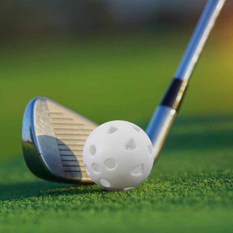 Plastic Practice Golf Balls - Durable, Realistic Size, Indoor & Outdoor Use