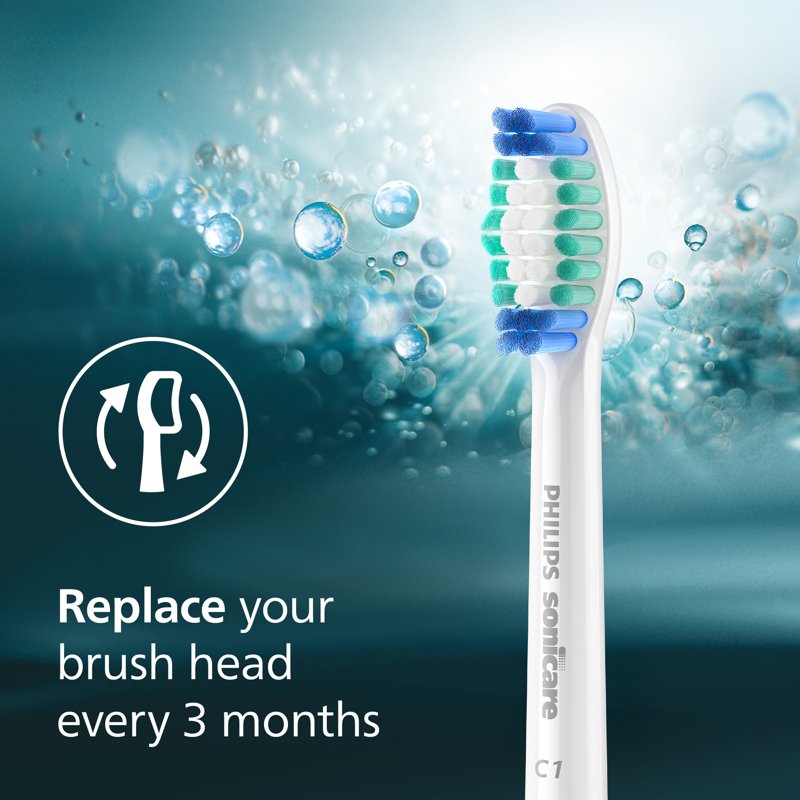Electric Toothbrush Replacement Heads - Compatible with Philips Sonicare, 4 Pack, White