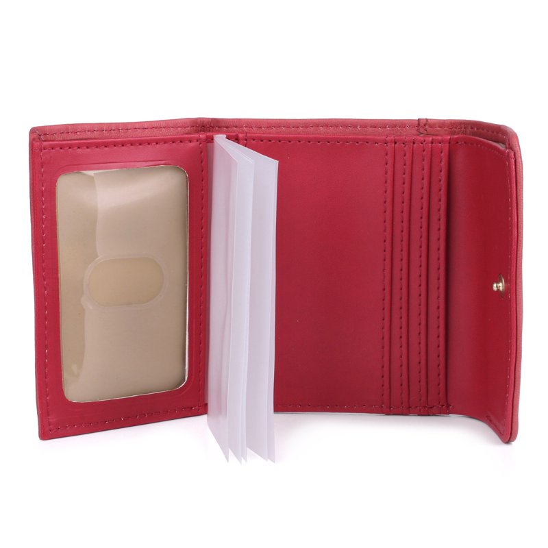 Julia Buxton Women's Heiress Pik-Me-Up Mini-Trifold Leather Wallet - Multiple Colors
