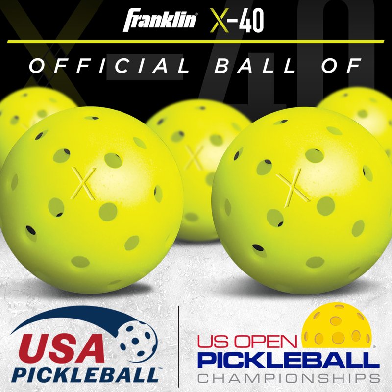 X-40 USAPA Pickleball Balls - 3 Pack (Lava) - Franklin Sports