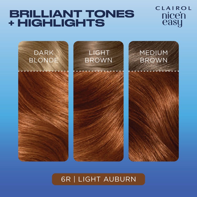 Permanent Hair Color Cream - Light Auburn & Multiple Shades