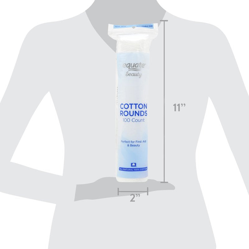 Cotton Rounds - Pack of Multiple Quantities 100% Natural Cotton for Makeup & Skincare