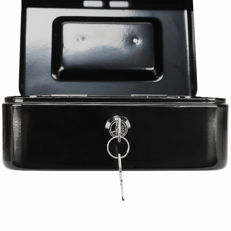 Fireproof Stainless Steel Small Safe Box for Cash & Documents - 20x16x8cm