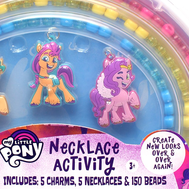 My Little Pony Necklace Craft Kit for Kids - 160 Pieces Jewelry Making Set