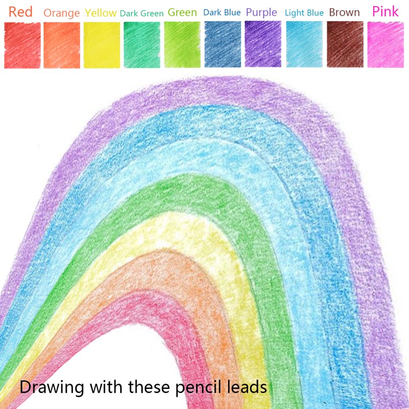 200pcs Colored Mechanical Pencil Lead Sets for Drawing & Art Supplies