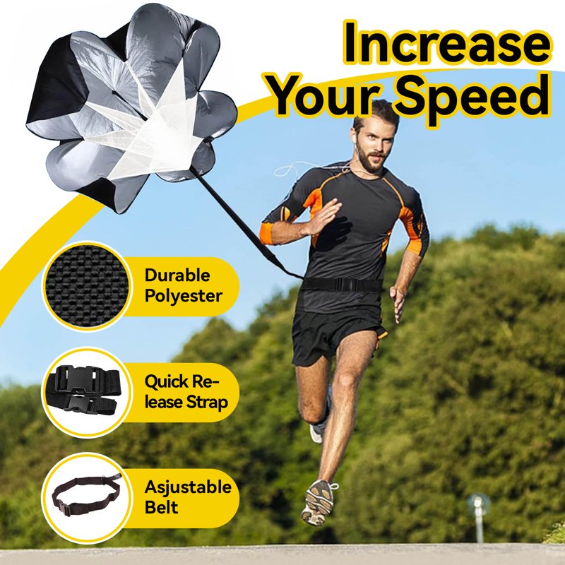 Agility Ladder Set with Resistance Parachute & Accessories - Speed & Agility Training Equipment