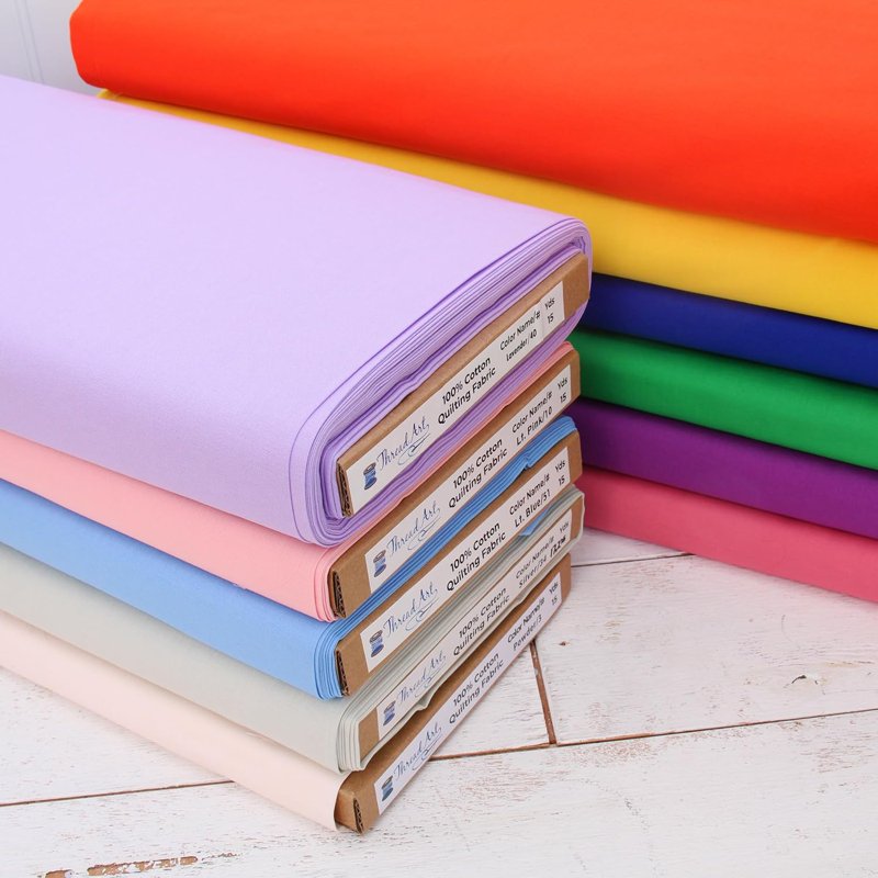 Premium Cotton Quilting Fabric - 10 Yards, Multiple Colors, 44" Wide