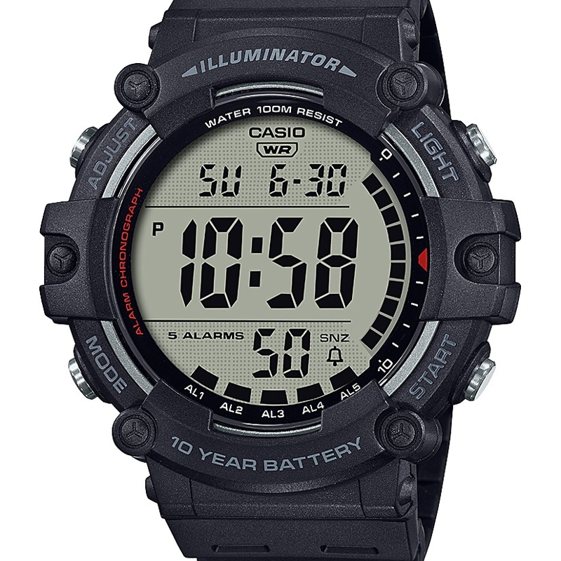 Large Digital Wristwatch for Men & Women with Stopwatch & Water Resistance