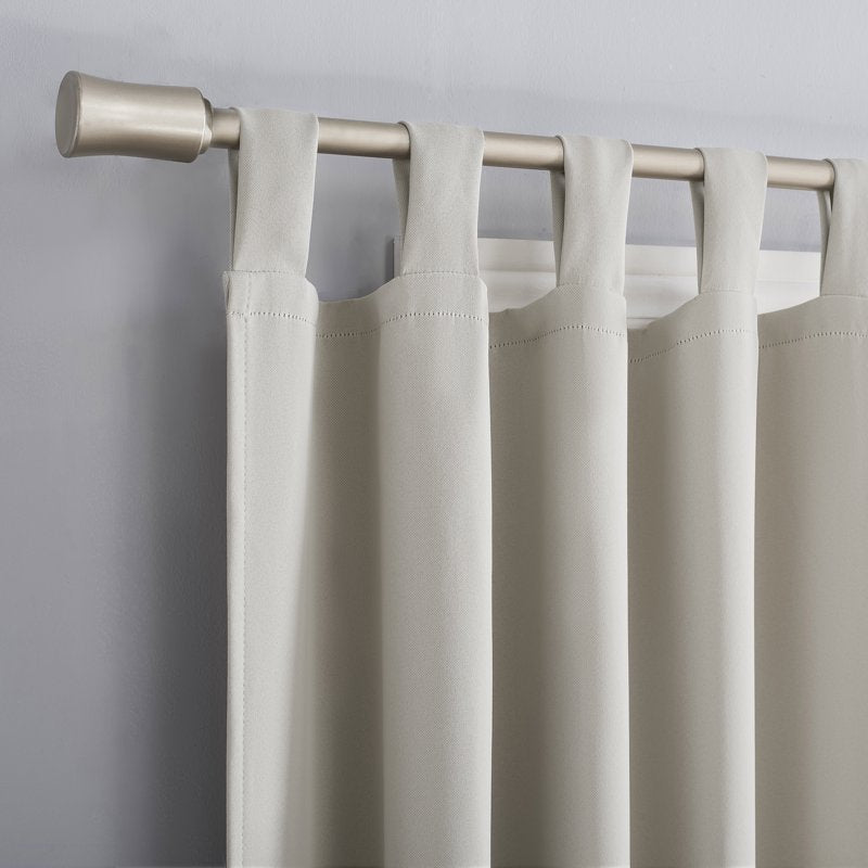Energy Saving Blackout Curtain Panel with Tab Top for Window Privacy
