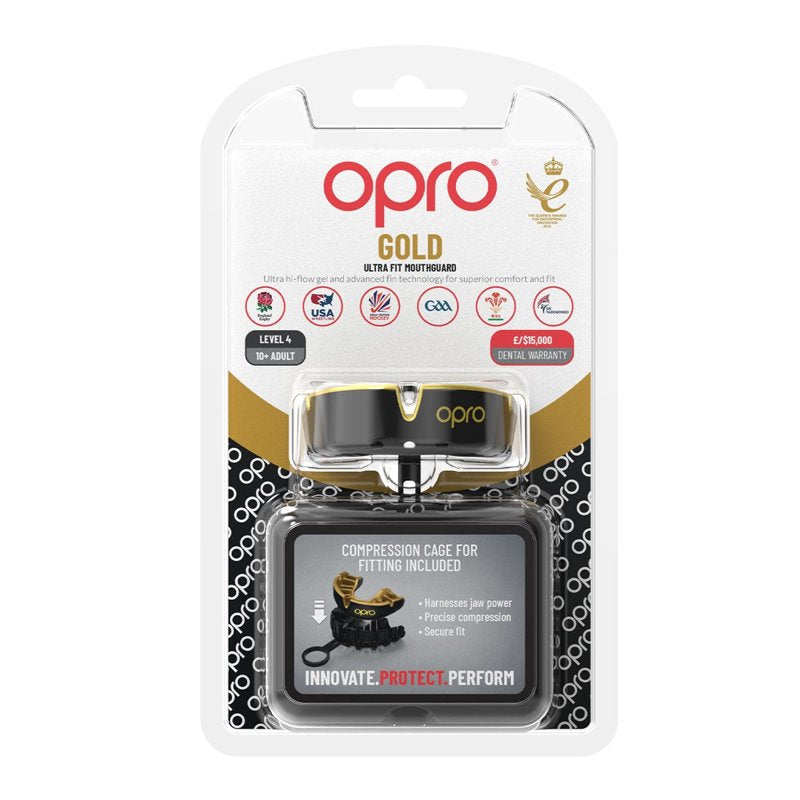 Self-Fit Gold Level Mouth Guard for Boxing, MMA & Football - Adult