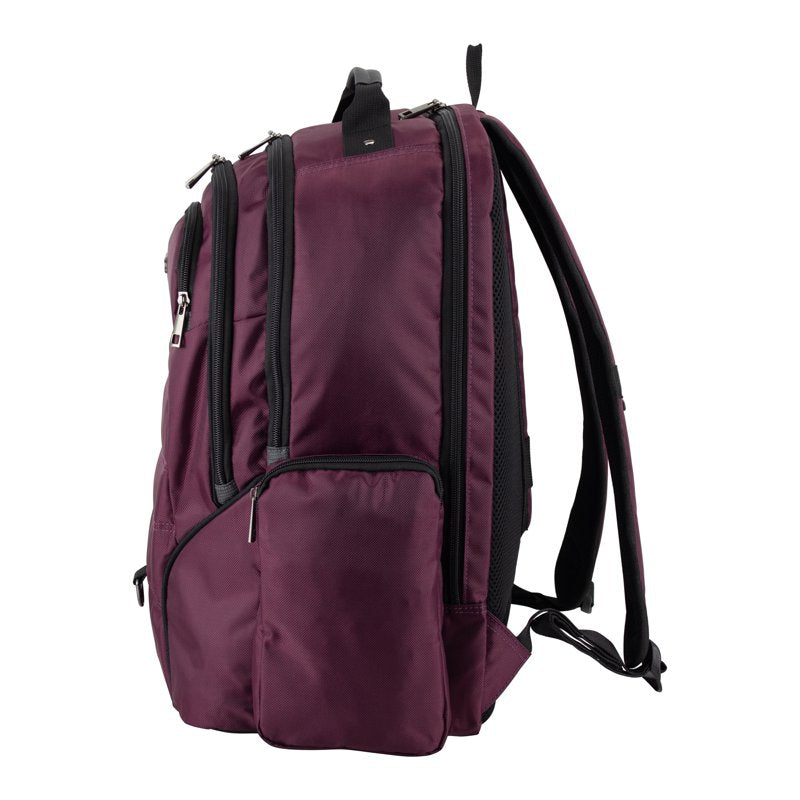 Unisex 19-Inch Tech Backpack with Laptop Sleeve and Water-Resistant Bottom