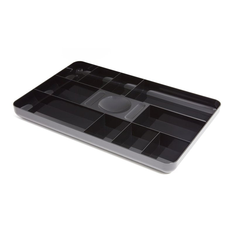 11-Compartment Plastic Drawer Organizer - Office Desk & Supply Storage