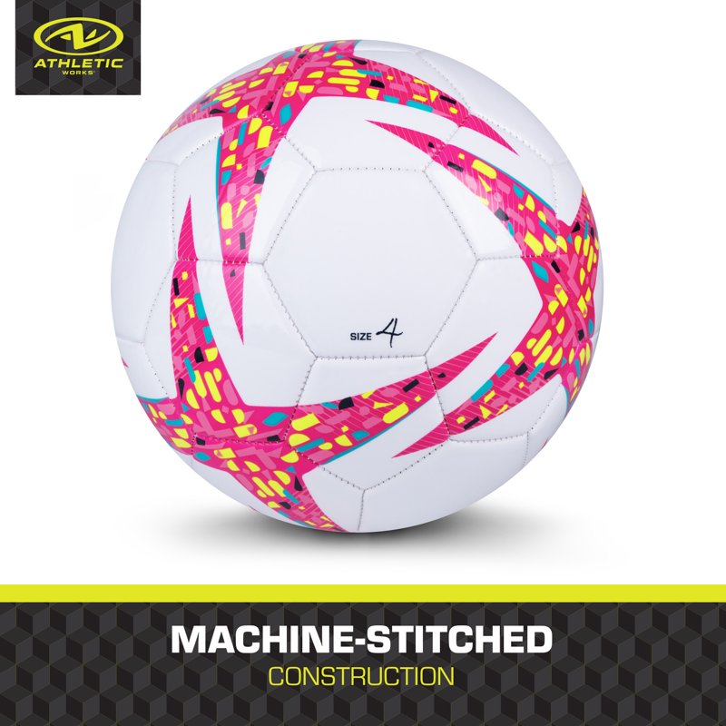 Size 4 Pink Soccer Ball - Athletic Works