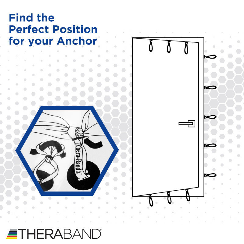 Resistance Band Door Anchor for Elastic Resistance Bands and Tubes