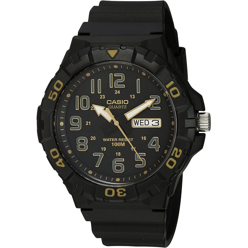 Men's Oversized Dive Style Sports Watch - Water Resistant 100M