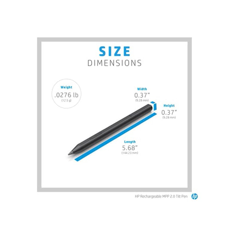HP Rechargeable MPP 2.0 Tilt Stylus Pen for Windows Ink Devices