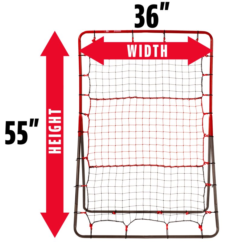 Youth Baseball Rebounder Net 55 x 36 Inches Practice Training Aid