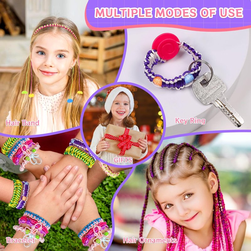 Friendship Bracelet Making Kit for Girls Ages 7-12 - Jewelry Craft Set with Beads & Loom