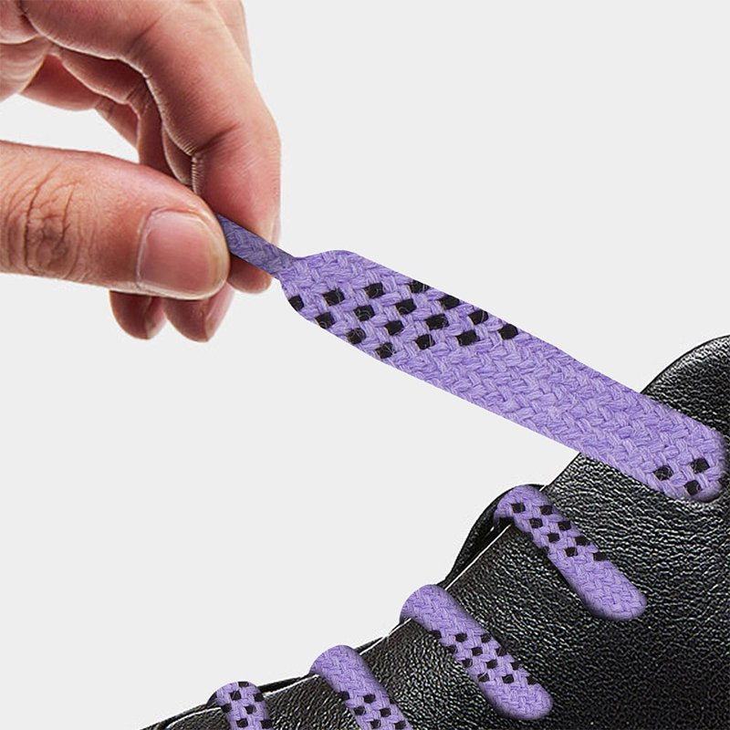 Ice Hockey Skate Laces - 108 cm Flat Polyester Cotton Replacement