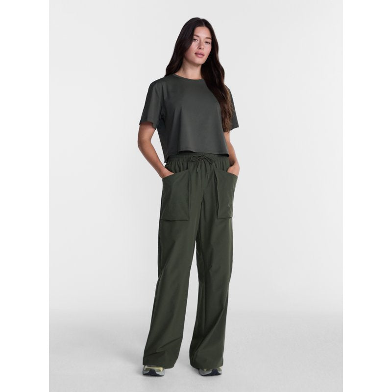 Women's Ripstop Utility Pants with Exposed Pockets and Adjustable Hems