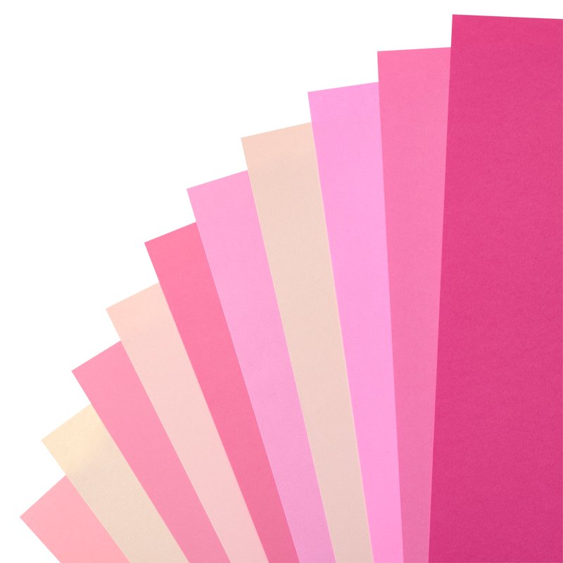 Pink Palette 12x12 Cardstock Paper Pack - 100 Sheets for Scrapbooking & Arts & Crafts