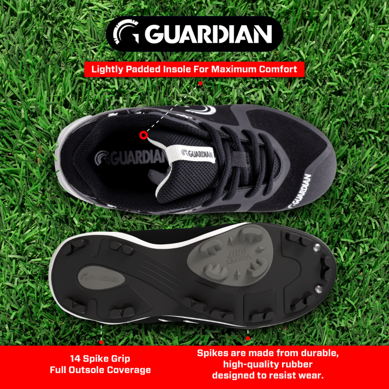 Unisex High Top Baseball Softball Turf Shoes with Extra Ankle Support