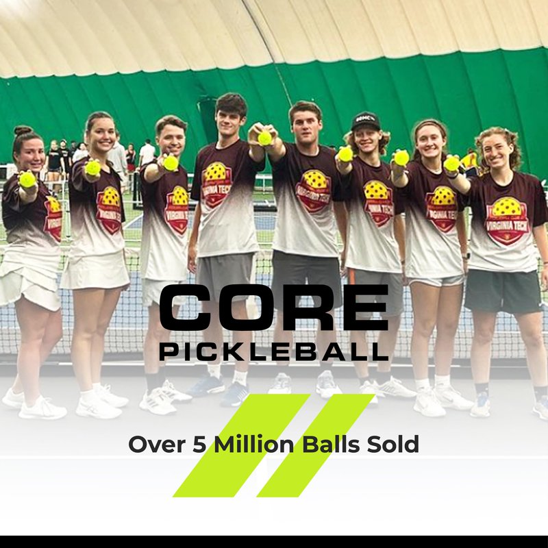 CORE Pickleball Balls – Outdoor/Indoor Polypropylene, 3-Pack