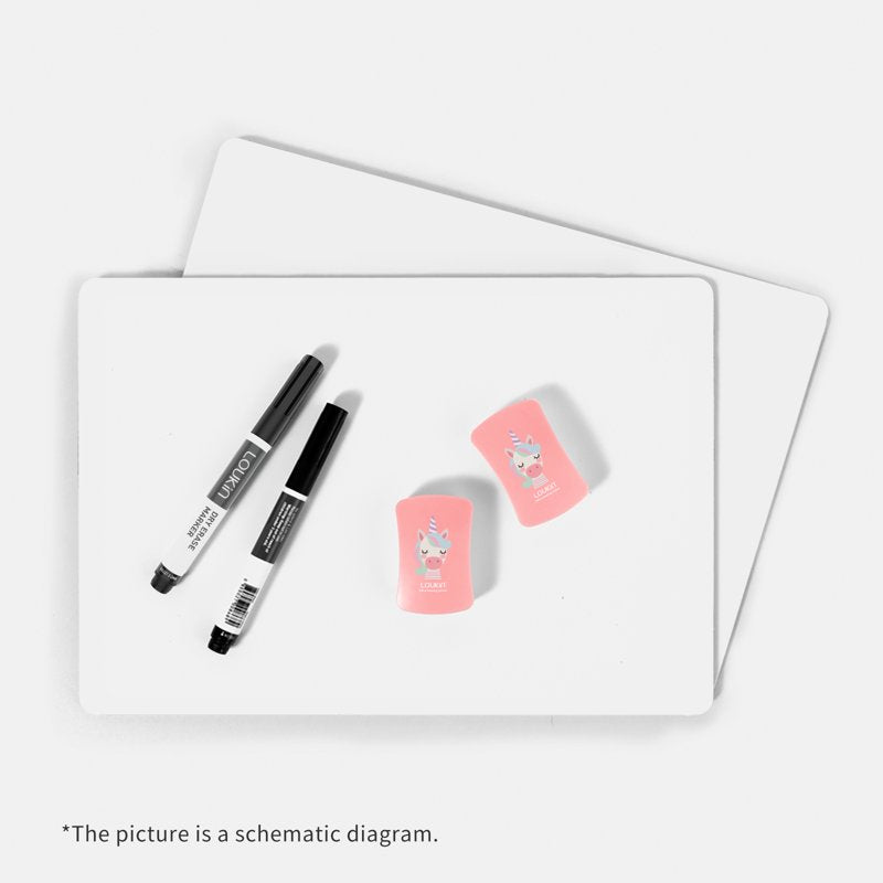 Kids Magnetic Dry Erase Erasers Set - Pink Mini Whiteboard Cleaners for Classroom & Home