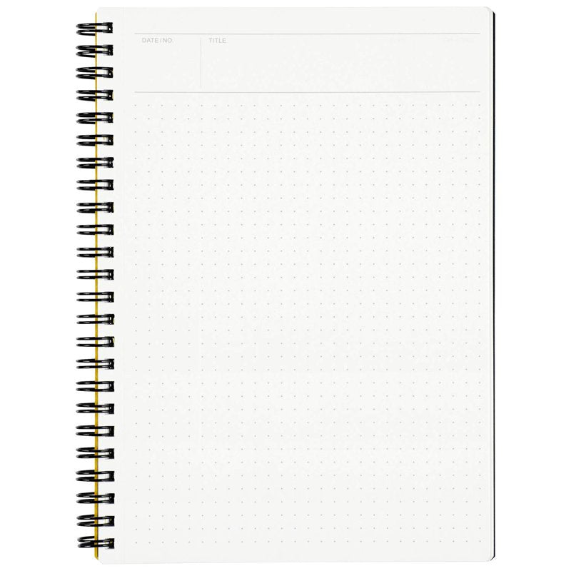 A5 Dot Grid Notebook - 80 Sheets, White, Portable Office & Planner