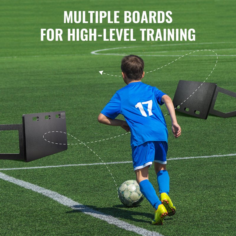 Portable Soccer Rebounder Board - Heavy-Duty 40" x 16" x 18", 2 Angles