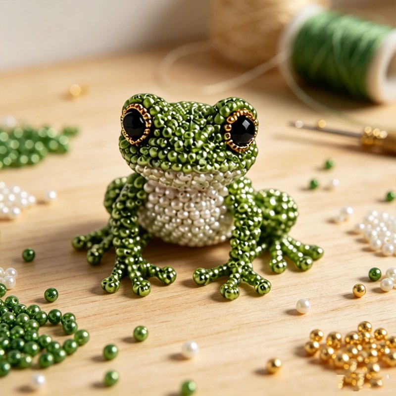 DIY Animal Beading Kit for Kids & Adults - 3D Seed Bead Art Craft Set for Teens and Beginners