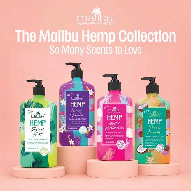 Hemp Moisturizer with Marshmallow Scent - Hydrating Body Lotion 18oz