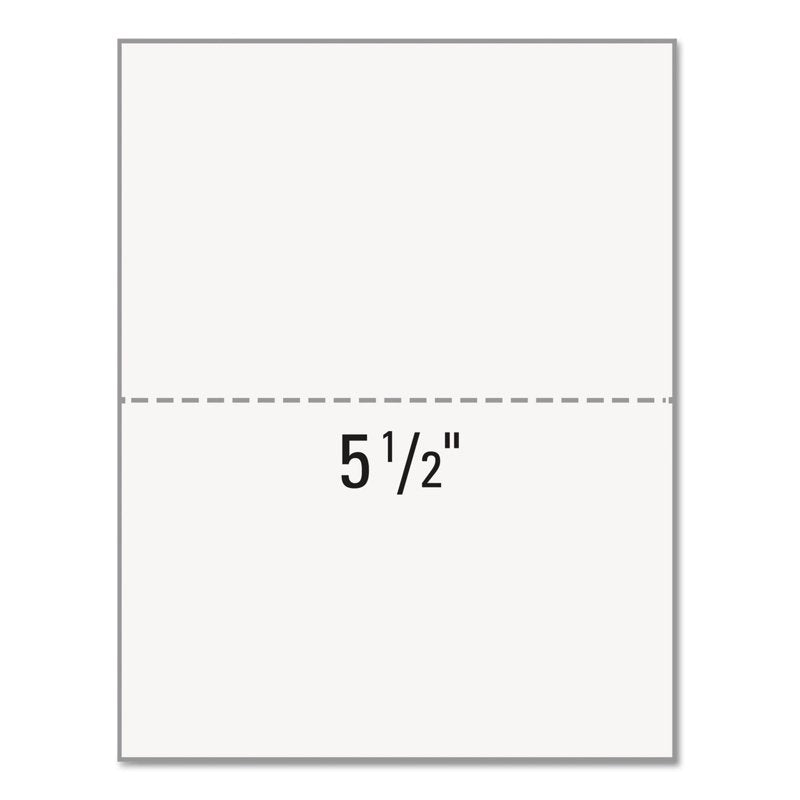 Perforated Copy & Multipurpose Office Paper 8.5 x 11, 20 lb, White, 1 Ream