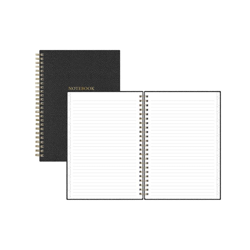 Charcoal Wirebound Notebook 5.75x8.5 - Professional Office Journal
