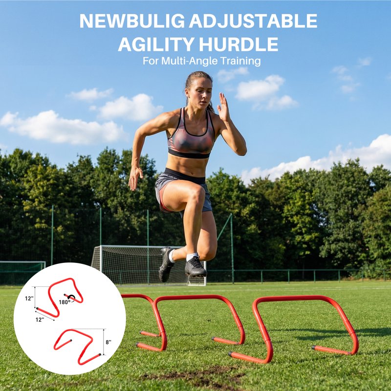Adjustable Speed & Agility Ladder for Training Indoor Outdoor Yellow