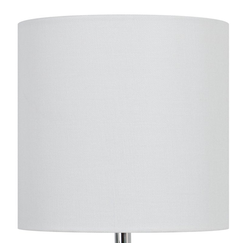 Green Glass Table Lamp with White Shade - Compact Indoor Accent Light
